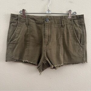 Aeropostale Shorts, Olive Green, Frayed Hem, Size 10, EUC